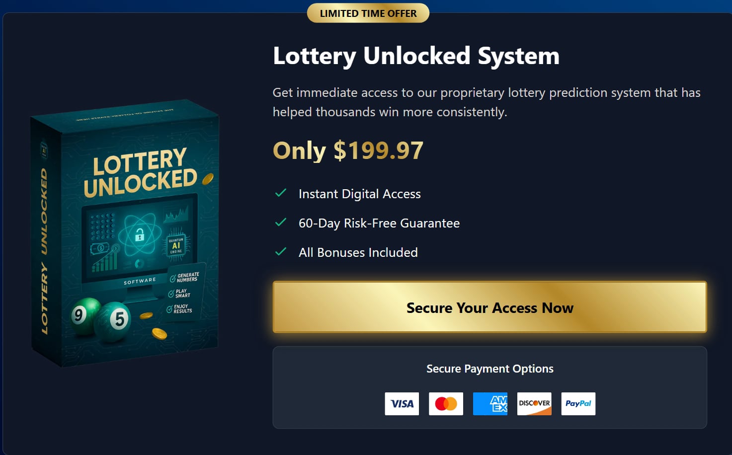 Lottery Unlocked Pricing